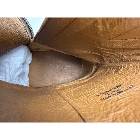 Frye Boot Veronica Ankle 6" Shaft Women's 8B Brown Leather Inside Zip Round Toe - Picture 8 of 11